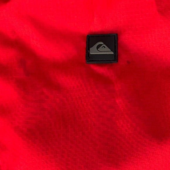 Quiksilver Boys Lightweight Hooded Jacket | Size L 16-18 | Red Surfwear - Picture 4 of 5